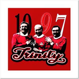 Manc Legends - Best, Charlton & Law - TRINITY Posters and Art
